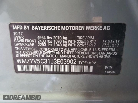 2018 MINI Countryman Cooper with VIN WMZYV5C31J3E03902, listed as a Copart auction lot 78466354 with 121,689 mi miles and Salvage Title. Bid and sale history available at carsss.com. Image 15.