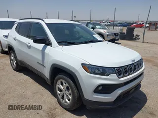 2024 Jeep Compass Latitude with VIN 3C4NJDBN8RT138677, listed as a IAAI auction lot 42555360 with 37,419 mi miles and . Bid and sale history available at DreamBid. Image 1.