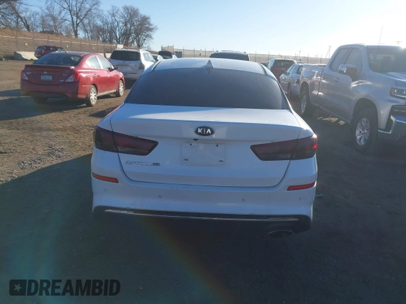 2019 Kia Optima LX with VIN 5XXGT4L39KG280991, listed as a IAAI auction lot 41639322 with 107,039 mi miles. Bid and sale history available at carsss.com. Image 16.