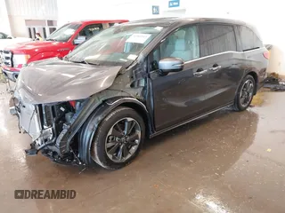 2024 Honda Odyssey Elite with VIN 5FNRL6H92RB037361, listed as a IAAI auction lot 40989243 with 15,636 mi miles. Bid and sale history available at carsss.com. Image 22.