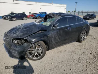 2021 Mercedes-Benz GLE 53 AMG with VIN 4JGFD6BB8MA372259, listed as a Copart auction lot 58766755 with 37,886 mi miles and Salvage title. Bid and sale history available at DreamBid. Image 1.