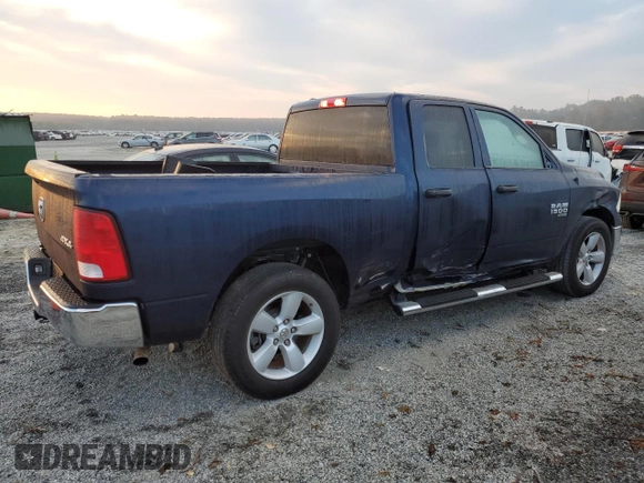 2021 Ram 1500 Tradesman with VIN 1C6RR7FG4MS523565, listed as a Copart auction lot 73633484 with 34,749 mi miles and Salvage title. Bid and sale history available at DreamBid. Image 3.