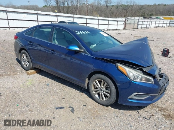 2017 Hyundai Sonata SE with VIN 5NPE24AF6HH518994, listed as a IAAI auction lot 41764608 with 74,761 mi miles. Bid and sale history available at carsss.com. Image 1.