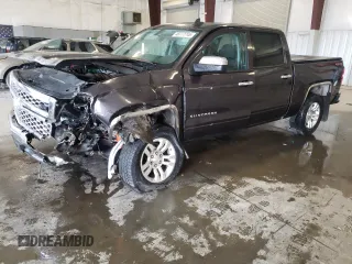 2015 Chevrolet Silverado 1500 LT with VIN 3GCUKREC5FG328084, listed as a Copart auction lot 48777745 with 0 mi miles and Salvage Title. Bid and sale history available at carsss.com. Image 1.