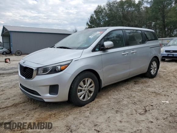 2015 Kia Sedona L with VIN KNDMA5C13F6023455, listed as a Copart auction lot 45580205 with 187,647 mi miles and Clean Title. Bid and sale history available at carsss.com. Image 1.