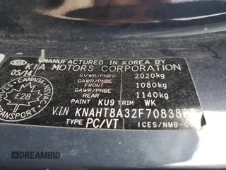 2015 Kia Rondo LX with VIN KNAHT8A32F7083865, listed as a Copart auction lot 75313694 with 0 mi miles and Non Repairable. Bid and sale history available at carsss.com. Image 12.