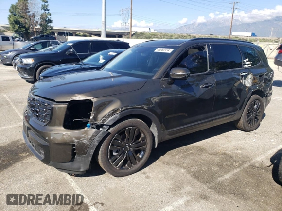 2023 Kia Telluride SX X-Line with VIN 5XYP5DGC8PG333753, listed as a Copart auction lot 43980934 with 12,673 mi miles and Salvage title. Bid and sale history available at DreamBid. Image 1.