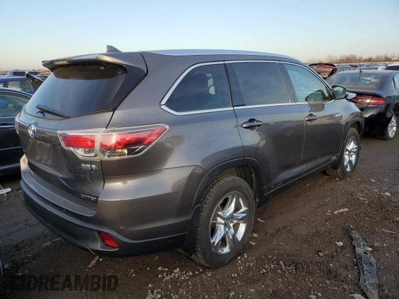 2016 Toyota Highlander Hybrid Limited with VIN 5TDDCRFH2GS019702, listed as a Copart auction lot 68250862 with 50,856 mi miles. Bid and sale history available at carsss.com. Image 3.