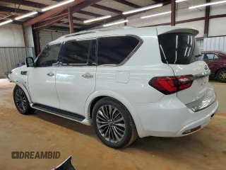 2019 Infiniti QX80 Luxe with VIN JN8AZ2NC0K9460111, listed as a Copart auction lot 53490725 with 148,061 mi miles and Salvage Title. Bid and sale history available at DreamBid. Image 2.