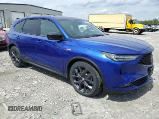 2022 Acura MDX w/A-Spec Package with VIN 5J8YE1H03NL007210, listed as a Copart auction lot 53582985 with 40,646 mi miles and Salvage title. Bid and sale history available at DreamBid. Image 4.
