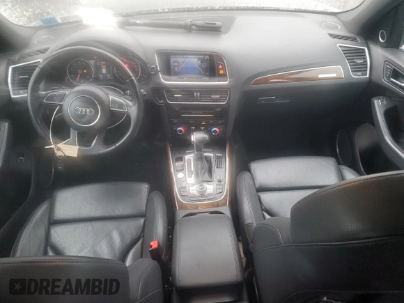 2015 Audi Q5 Premium Plus with VIN WA1DGAFP9FA031493, listed as a Copart auction lot 49801085 with 75,045 mi miles and Salvage Title. Bid and sale history available at carsss.com. Image 8.