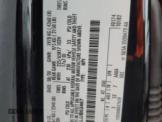 2020 Ford Escape S with VIN 1FMCU0F63LUB62467, listed as a Copart auction lot 58026175 with 60,419 mi miles and Salvage title. Bid and sale history available at DreamBid. Image 13.