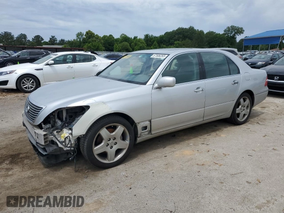 2005 Lexus LS 430 z VIN JTHBN36F555026755, wystawiony jako Copart lot #57506265 z przebiegiem 298 498 mil mil oraz Szkoda całkowita • Salvage title. Historia ofert i sprzedaży dostępna na DreamBid. Obrazek 1.