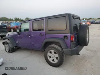 2018 Jeep Wrangler JK Unlimited Sport S with VIN 1C4BJWDG2JL837817, listed as a Copart auction lot 71153094 with 74,396 mi miles and Salvage Title. Bid and sale history available at carsss.com. Image 2.