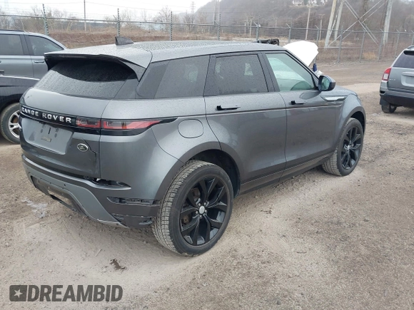 2020 Land Rover Range Rover Evoque SE with VIN SALZP2FX2LH018985, listed as a IAAI auction lot 41836222 with 48,434 mi miles. Bid and sale history available at carsss.com. Image 4.