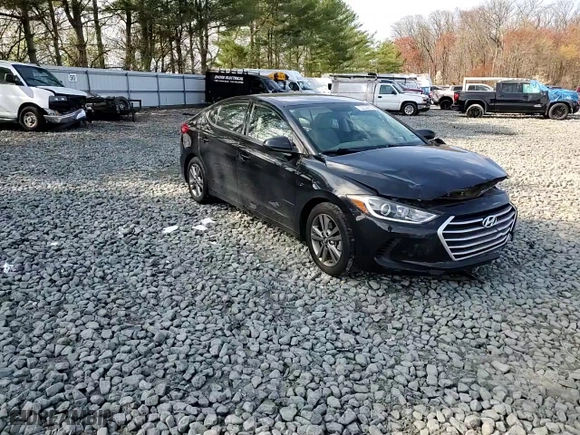 2017 Hyundai Elantra SE with VIN 5NPD84LF4HH172905, listed as a Copart auction lot 52244855 with 46,476 mi miles and Salvage Title. Bid and sale history available at carsss.com. Image 11.