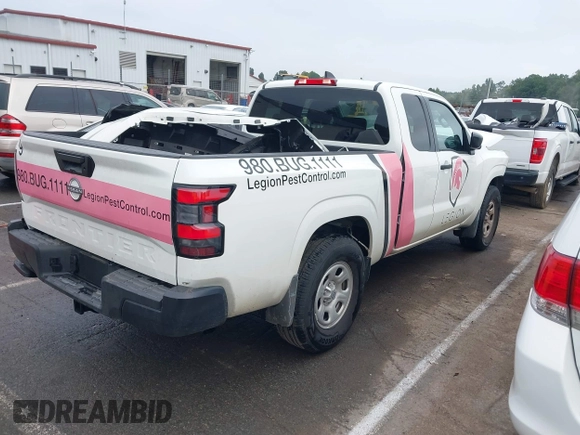 2024 Nissan Frontier S with VIN 1N6ED1CL2RN649303, listed as a IAAI auction lot 40406760 with 17,276 mi miles and . Bid and sale history available at DreamBid. Image 4.