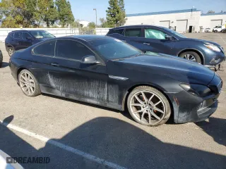 2012 BMW 6 Series 650i with VIN WBALX3C55CDV77876, listed as a Copart auction lot 44644405 with 95,621 mi miles and Clean Title. Bid and sale history available at carsss.com. Image 4.
