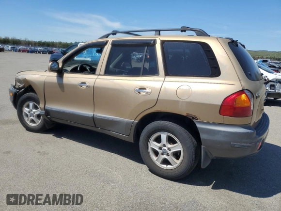 2002 Hyundai Santa Fe GLS with VIN KM8SC13D42U188047, listed as a Copart auction lot 55060015 with 170,066 mi miles and Salvage Title. Bid and sale history available at carsss.com. Image 2.