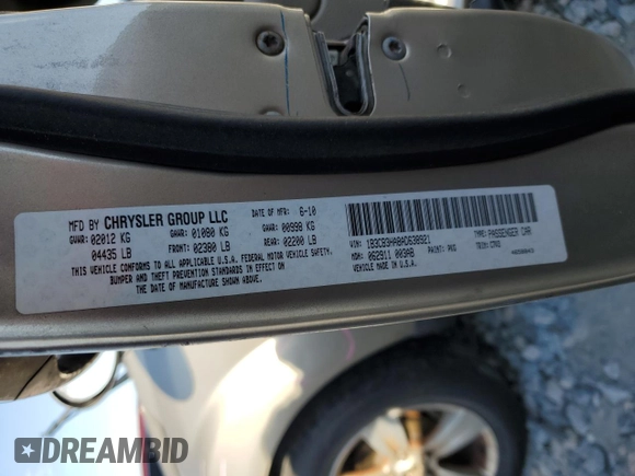 2010 Dodge Caliber Mainstreet z VIN 1B3CB3HA8AD638921, wystawiony jako Copart lot #49871265 z przebiegiem 152 109 mil mil oraz Szkody całkowita. Historia ofert i sprzedaży dostępna na DreamBid. Obrazek 15.