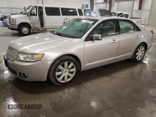 2008 Lincoln MKZ with VIN 3LNHM26T78R613695, listed as a Copart auction lot 47081595 with 209,843 mi miles and Salvage Title. Bid and sale history available at carsss.com. Image 1.
