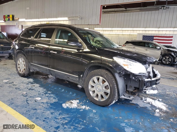 2017 Buick Enclave Leather with VIN 5GAKVBKD3HJ321978, listed as a Copart auction lot 88028605 with 154,430 mi miles and Salvage Title. Bid and sale history available at carsss.com. Image 4.