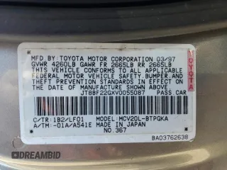 1997 Lexus ES 300 Luxury Sport Sdn with VIN JT8BF22GXV0055087, listed as a Copart auction lot 83823814 with 208,967 mi miles and Salvage Title. Bid and sale history available at carsss.com. Image 14.