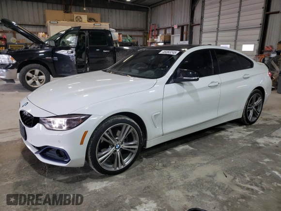 2016 BMW 4 Series 428i xDrive with VIN WBA4C9C55GG137762, listed as a Copart auction lot 46083245 with 100,591 mi miles and Salvage Title. Bid and sale history available at DreamBid. Image 1.
