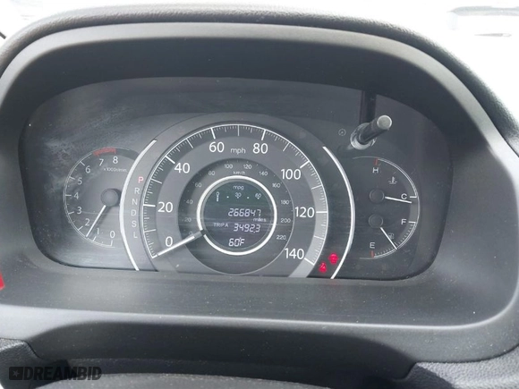 2015 Honda CR-V LX with VIN 3CZRM3H32FG702573, listed as a IAAI auction lot 41824116 with 266,847 mi miles. Bid and sale history available at carsss.com. Image 7.