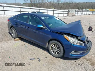 2017 Hyundai Sonata SE with VIN 5NPE24AF6HH518994, listed as a IAAI auction lot 41764608 with 74,761 mi miles. Bid and sale history available at carsss.com. Image 1.