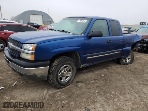 2004 Chevrolet Silverado 1500 with VIN 1GCEK19TX4E196850, listed as a Copart auction lot 43397015 with 156,773 mi miles and Salvage Title. Bid and sale history available at DreamBid. Image 1.