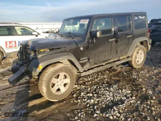 2016 Jeep Wrangler Unlimited Sport with VIN 1C4BJWDG5GL225233, listed as a Copart auction lot 46195975 with 101,288 mi miles and Salvage Title. Bid and sale history available at carsss.com. Image 1.