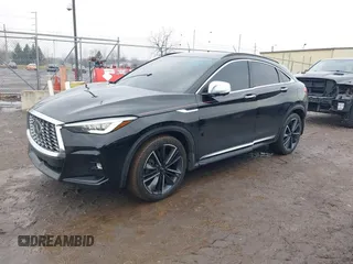 2023 Infiniti QX55 Essential with VIN 3PCAJ5KR7PF100554, listed as a IAAI auction lot 41498341 with 28,624 mi miles and . Bid and sale history available at DreamBid. Image 17.