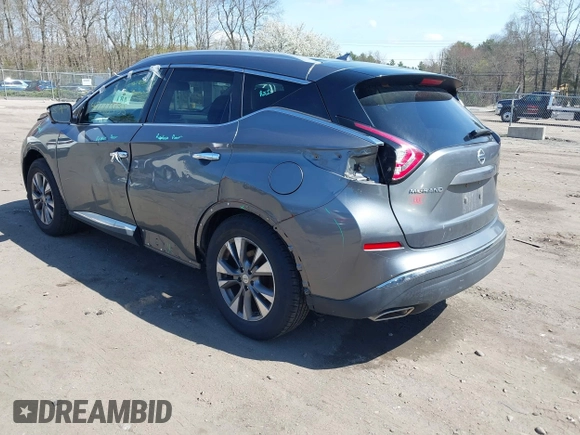 2015 Nissan Murano SL with VIN 5N1AZ2MH0FN202088, listed as a IAAI auction lot 42066435 with 175,254 mi miles and . Bid and sale history available at DreamBid. Image 3.
