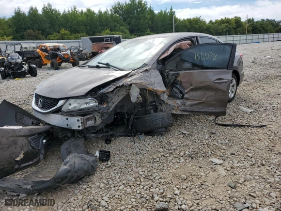 2014 Honda Civic Sedan LX with VIN 19XFB2F54EE064110, listed as a Copart auction lot 83068224 with 156,078 mi miles and Salvage Title. Bid and sale history available at carsss.com. Image 2.