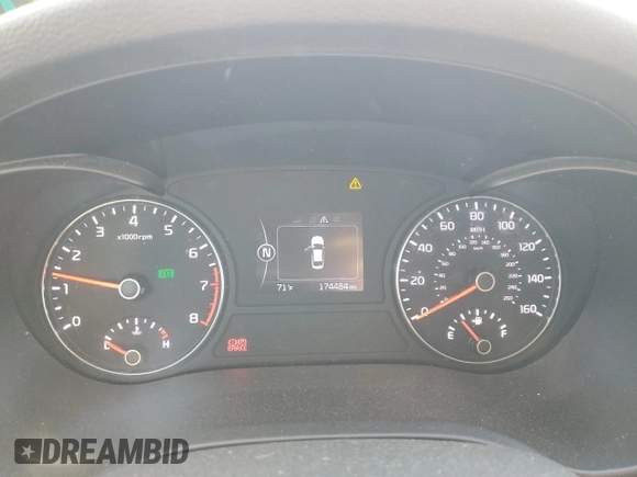 2018 Kia Optima S with VIN 5XXGT4L34JG236752, listed as a Copart auction lot 57867154 with 174,484 mi miles and Non repairable. Bid and sale history available at DreamBid. Image 9.