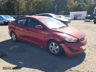 2015 Hyundai Elantra Limited with VIN KMHDH4AEXFU363432, listed as a Copart auction lot 76115064 with 110,385 mi miles and Salvage Title. Bid and sale history available at carsss.com. Image 4.