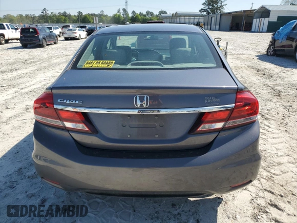 2014 Honda Civic EX-L with VIN 19XFB2F90EE010080, listed as a Copart auction lot 52307055 with 284,203 mi miles and Salvage Title. Bid and sale history available at DreamBid. Image 6.