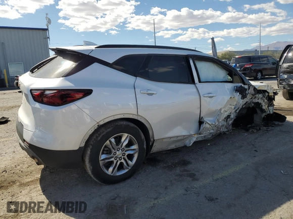 2020 Chevrolet Blazer LT z VIN 3GNKBCRS8LS702225, wystawiony jako Copart lot #55178455 z przebiegiem Nie podano mil oraz Szkoda całkowita • Salvage title. Historia ofert i sprzedaży dostępna na DreamBid. Obrazek 3.