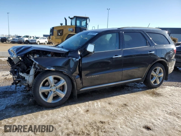2013 Dodge Durango Citadel z VIN 1C4RDJEG1DC701187, wystawiony jako Copart lot #48036895 z przebiegiem Nie podano mil oraz Szkoda całkowita • Salvage title. Historia ofert i sprzedaży dostępna na DreamBid. Obrazek 1.