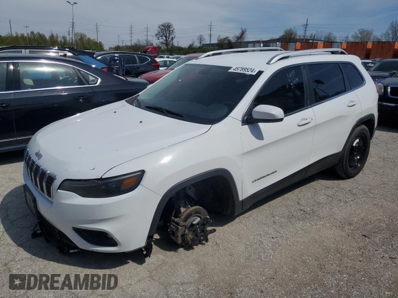 2019 Jeep Cherokee Latitude with VIN 1C4PJLCB8KD266968, listed as a Copart auction lot 48789524 with 85,341 mi miles and Salvage Title. Bid and sale history available at DreamBid. Image 1.
