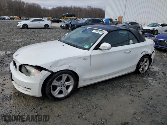 2011 BMW 1 Series 128i with VIN WBAUL7C53BVM79431, listed as a Copart auction lot 47043915 with 213,255 mi miles and Salvage title. Bid and sale history available at DreamBid. Image 1.