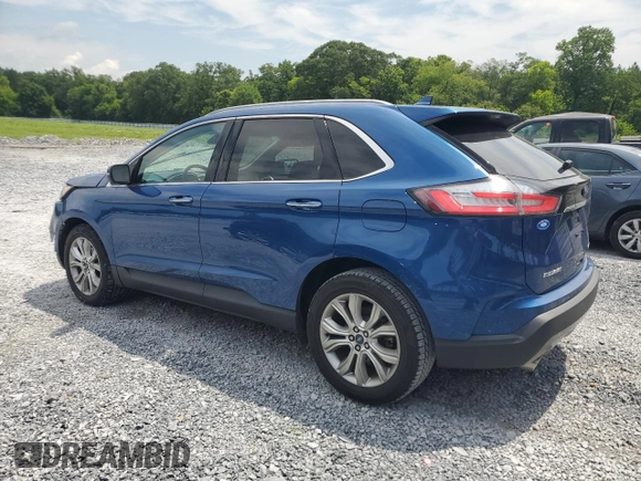 2020 Ford Edge Titanium with VIN 2FMPK3K98LBA72536, listed as a Copart auction lot 59849415 with 109,478 mi miles and Salvage title. Bid and sale history available at DreamBid. Image 2.