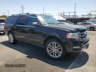 2017 Ford Expedition Max Platinum with VIN 1FMJK1MT3HEA37157, listed as a Copart auction lot 57673355 with 88,180 mi miles and Salvage title. Bid and sale history available at DreamBid. Image 4.