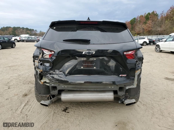 2022 Chevrolet Blazer RS with VIN 3GNKBKRS1NS114776, listed as a Copart auction lot 78585154 with 48,149 mi miles and Salvage Title. Bid and sale history available at carsss.com. Image 6.