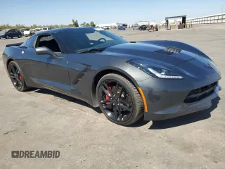 2019 Chevrolet Corvette 1LT with VIN 1G1YB2D79K5105215, listed as a Copart auction lot 71198074 with 23,636 mi miles and Salvage Title. Bid and sale history available at carsss.com. Image 4.