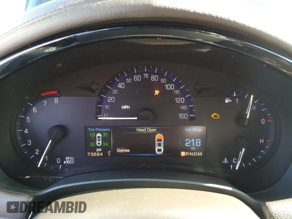 2014 Cadillac XTS with VIN 2G61L5S34E9183872, listed as a Copart auction lot 83768214 with 73,694 mi miles and Non Repairable. Bid and sale history available at carsss.com. Image 9.