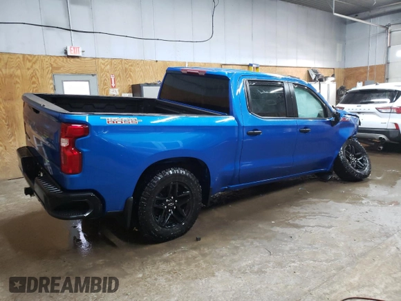 2022 Chevrolet Silverado 1500 Custom Trail Boss with VIN 3GCPDCED1NG581334, listed as a Copart auction lot 43430205 with 36,650 mi miles and Non Repairable. Bid and sale history available at DreamBid. Image 3.
