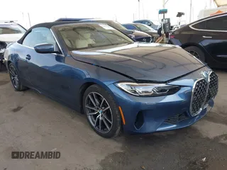 2024 BMW 4 Series 430i z VIN WBA23AT05RCP03975, wystawiony jako IAAI lot #42488080 z przebiegiem 18 587 mil mil oraz . Historia ofert i sprzedaży dostępna na DreamBid. Obrazek 1.
