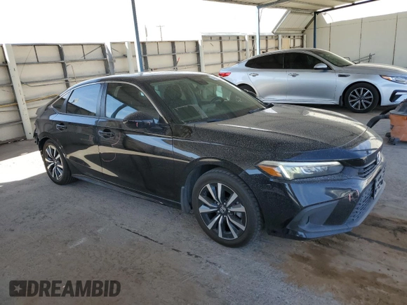 2023 Honda Civic Sedan EX with VIN 2HGFE1F72PH310289, listed as a Copart auction lot 49310585 with 58,828 mi miles and Salvage Title. Bid and sale history available at carsss.com. Image 4.